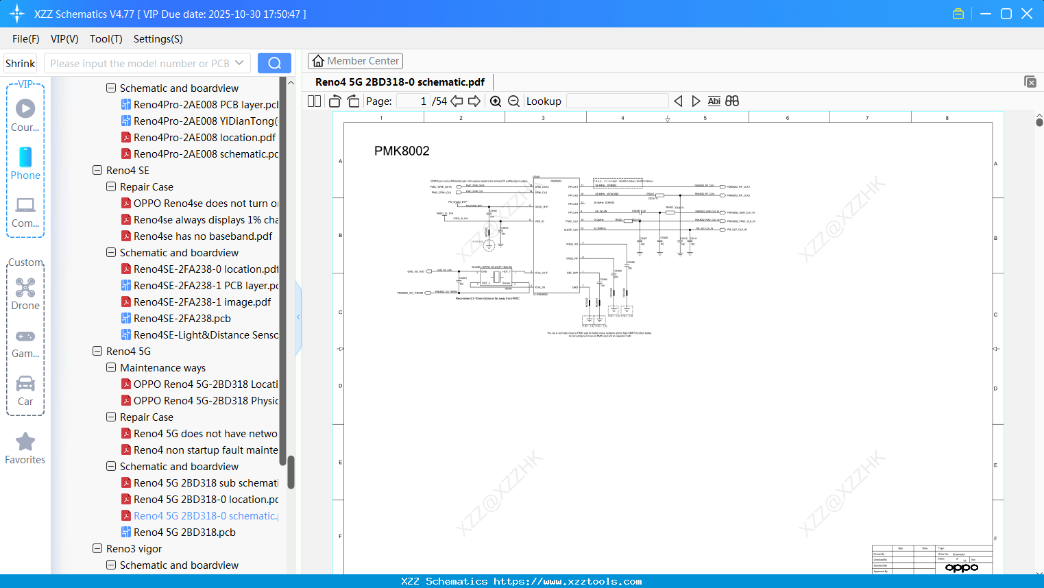 OPPO Reno4 5G 2BD318-0 Schematic